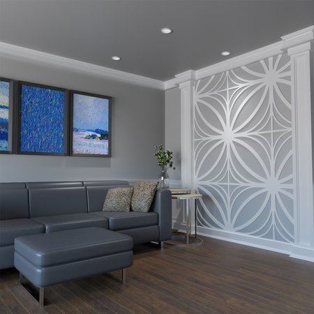 Ekena Millwork Large Otis Decorative Fretwork Wall Panels in Architectural Grade PVC, 23 3/8"W x 23 3/8"H x 3/8"T WALP24X24OTS